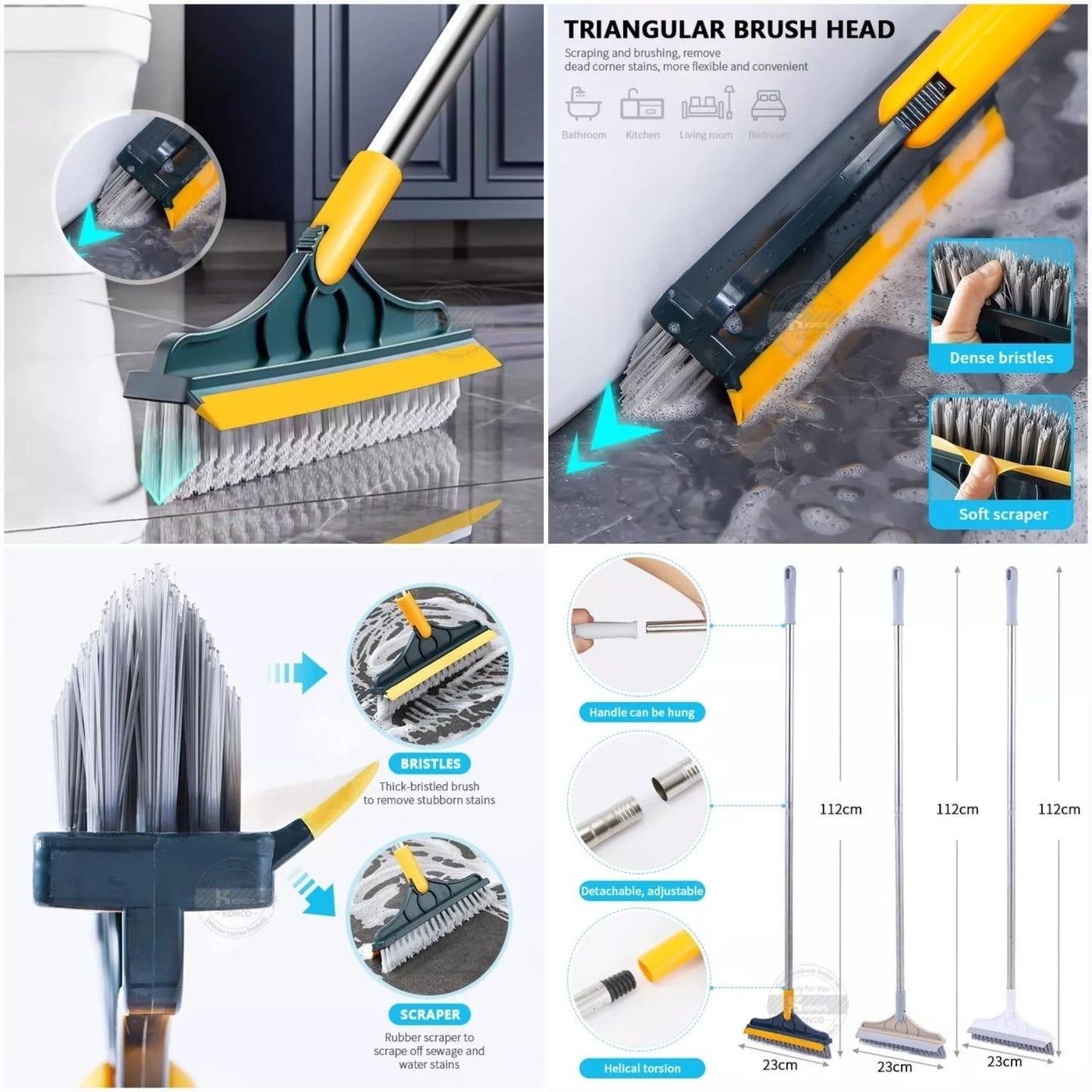 Floor Cleaning Brush Bathroom Tile